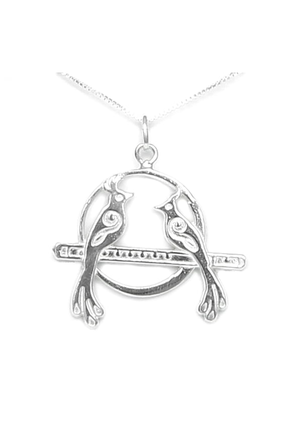 Mozart Magic Flute Sterling Silver Necklace - Gift Boxed with Story Card - Handmade in USA (24 Inch Chain Length)