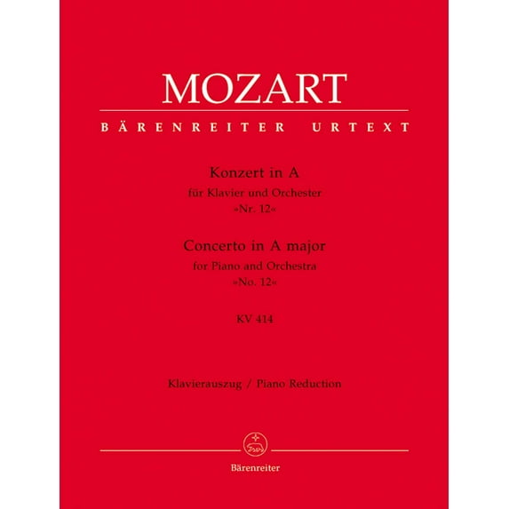 Mozart: Piano Concerto No. 12 in A Major, K. 414