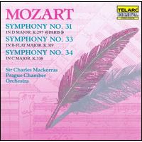 Pre-Owned Mozart: Symphonies Nos. 31, 33, 34 (CD 0089408019029) by Prague Chamber Orchestra, Charles Mackerras (conductor)