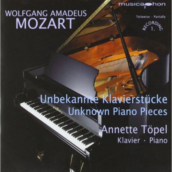Mozart / Topel - Unknown Piano Pieces - Music & Performance - CD