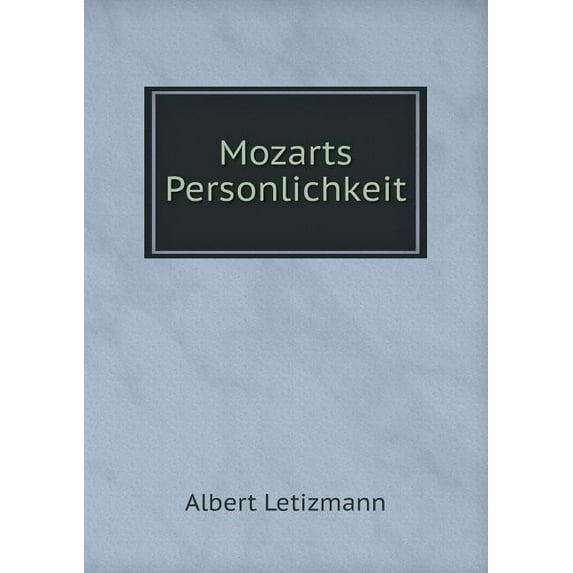 Mozarts Personlichkeit (Paperback)