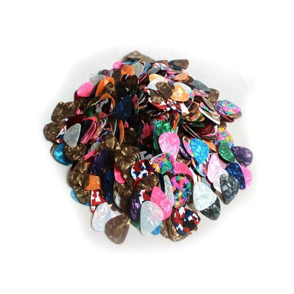 Mozhitti 100pcs Guitar Picks Acoustic Electric Plectrums Assorted Colors 0.46mm