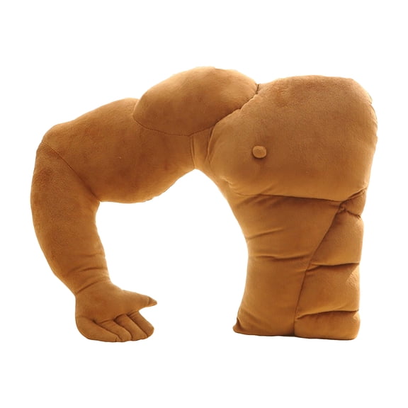 Mozhitti 23In Muscle Arm Hug Pillow Funny Human Shaped Cuddle Pillow With Strong Man Arm Design Soft Plush Hugging Body Pillow For Women Cozy Cushion For Sleep & Gifts