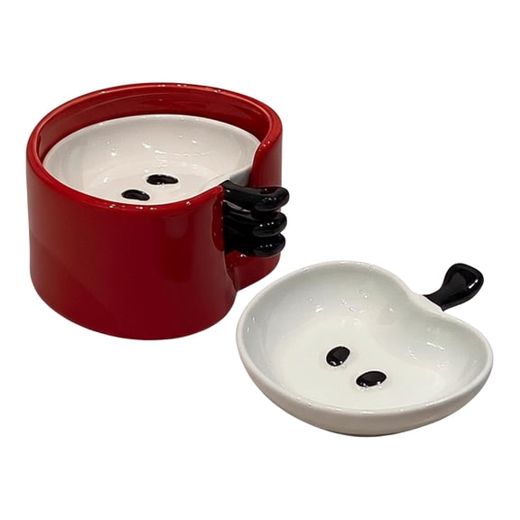 Mozhitti 4 Pcs Ceramic Dishes Set Small Dipping Bowls For Condiments Perfect For BBQ Party Snacks