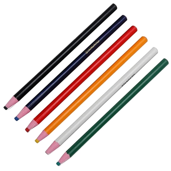 Mozhitti 6Pcs Sewing Marking Pencils Tailor Fabric Markers Chalk Marking Tools For Sewing Quilting