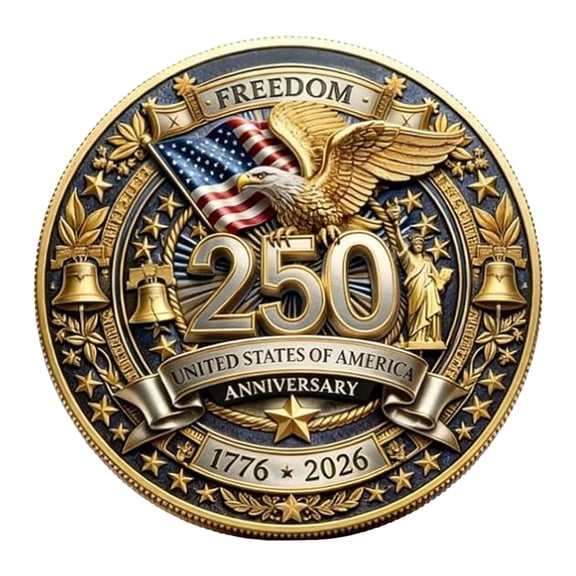 Mozhitti America 250th Anniversary Commemorative America 250 Years Of Freedom 17762026 Us 250th Anniversary Patriotic (A1)
