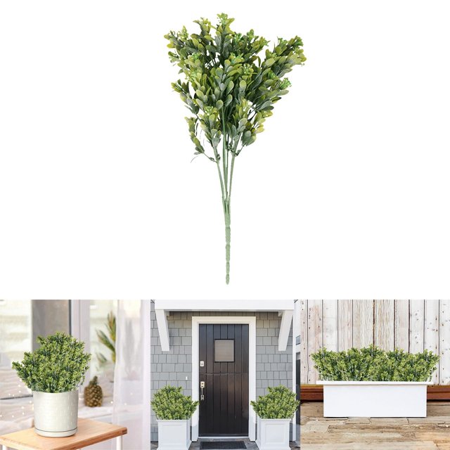 Mozhitti Artificial Milano Leaves Stems Milan Leaf Pine Artificial