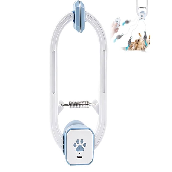 Mozhitti Automatic Door Hanging Cat Teaser Electric Interactive Toy With Remote Operation For Indoor Cat Entertainment