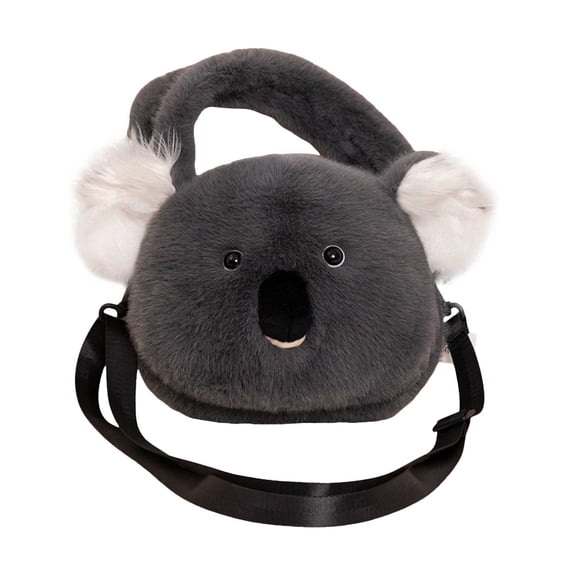 Mozhitti Backpack Red Panda Raccoon Plush Toy Handbag Convenient Crossbody Bag Cute Doll (B)