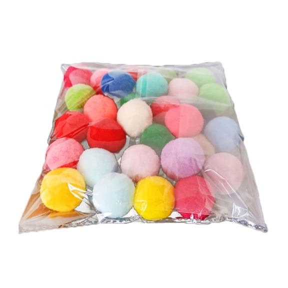 Mozhitti Cat Toy Soft Pompon Toys Indoor Cats Interactive Playing Quiet Cats Favorite Toy Assorted