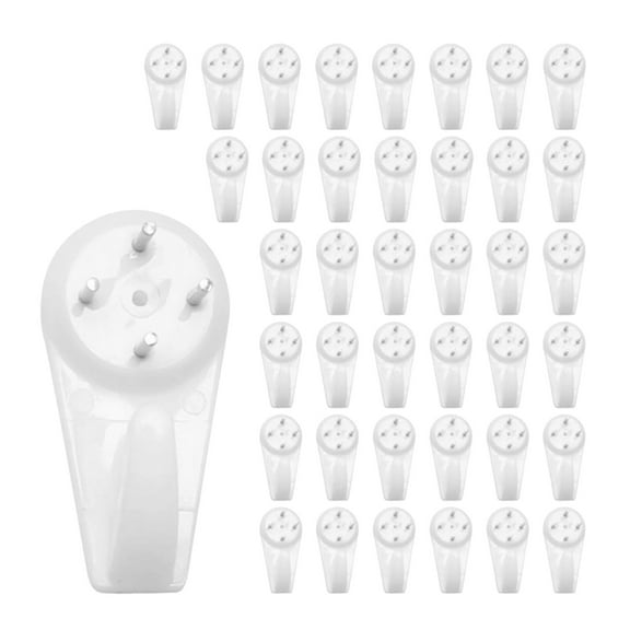 Mozhitti Concrete Wall Hooks No Damage Hook Hanging Kit No Drilling Required Set Of 40pcs