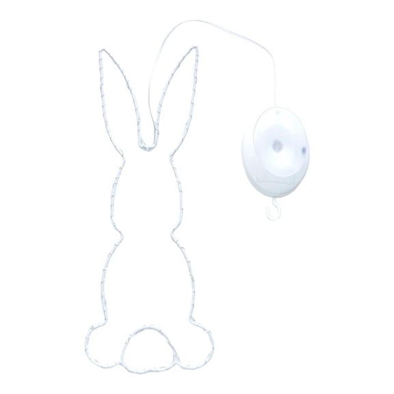 Mozhitti Easter Decoration LED Window Light The Second Set Of Light Chain Easter Decoration With Timer/suction Cup Easter Decoration LED Easter Lighting Battery