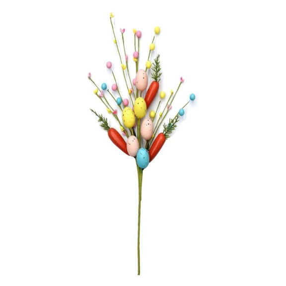 Mozhitti Easter Egg Branches Border Home Party Decoration Berry Easter Egg Cuttings Product Easter (A)