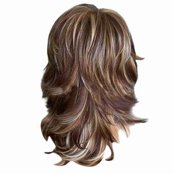 Mozhitti Glueless Wigs Human Hair Plucked Cut Wig For Women Short Curly Wigs With Synthetic Natural Hair For Women Girl Khaki One Size