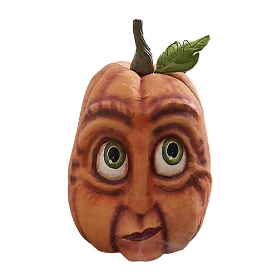 Mozhitti Halloween Atmosphere Outdoor Decoration Props, Spooky Party Pumpkin Head Yard Decoration