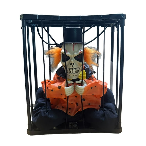 Mozhitti Hanging Halloween Decor Yelling Scary Animated Halloween Decorations Indoor Outdoor Spirit Talking Props Halloween Animatronics Skeleton Halloween Decoratio