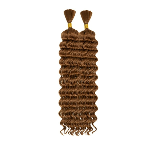 Mozhitti Human Braiding Hair For Boho Braids Human Hair Braiding Hair 18 Inch Curly Boho Hair For Braiding Knotless Deep Bulk Human Hair