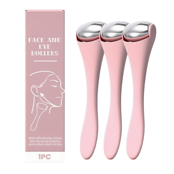 Mozhitti Ice Roller For Face & Eyes Grade Stainless Steel Face Roller For Puffiness Dark Circles Routine Cold & Warm Ergonomic Design