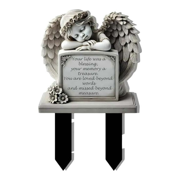 Mozhitti Memorial Sculpture Prayer Statue Terrace Decoration Garden Statue Outdoor Decoration Garden Statue Commemorative Gift Tray
