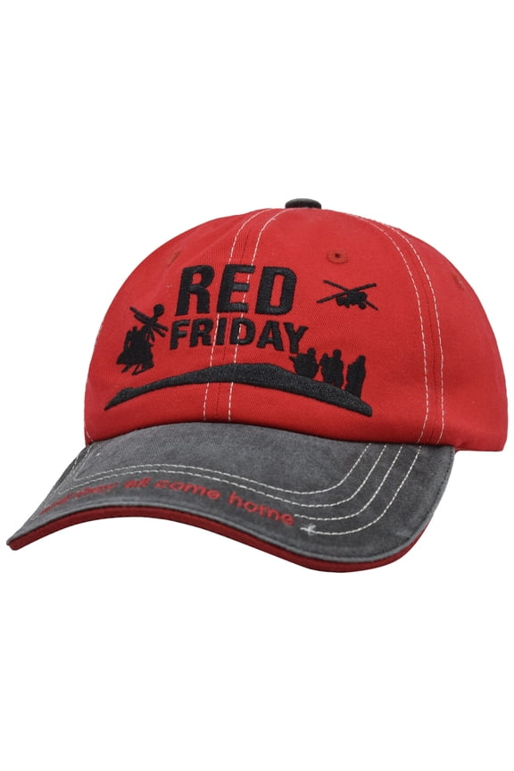 RED Friday Heritage CapRemember Everyone Deployed Adjustable Patriotic Embroidered Baseball Hat For Veterans