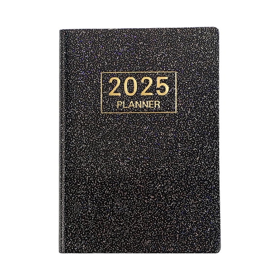 Mozhitti Small Pocket Planner 2025 Journal Notebook A7 Size Paper Planner Leather Cover