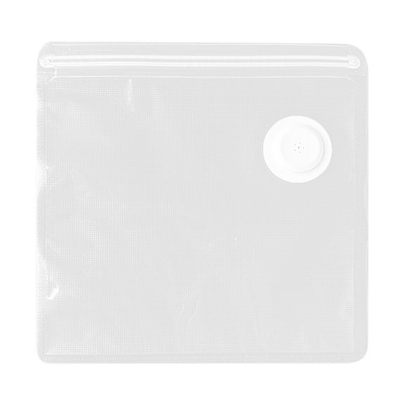 Mozhitti Small Vacuum Sealer Bags With & Zipper 22x21cm Clear PE Textured Bags For Storage