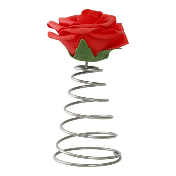Mozhitti Stretchy Spring Red Rose Tree Topper Bendable Christmas Tree Decoration Flower Festive Party Table Decor Prop