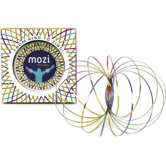 Mozi by Fun in Motion Toys  Amazing Geometric Arm Ring Toy Set  Easy to Use  Dazzling to Watch Ages  Makes a Great Gift (Iridescent)