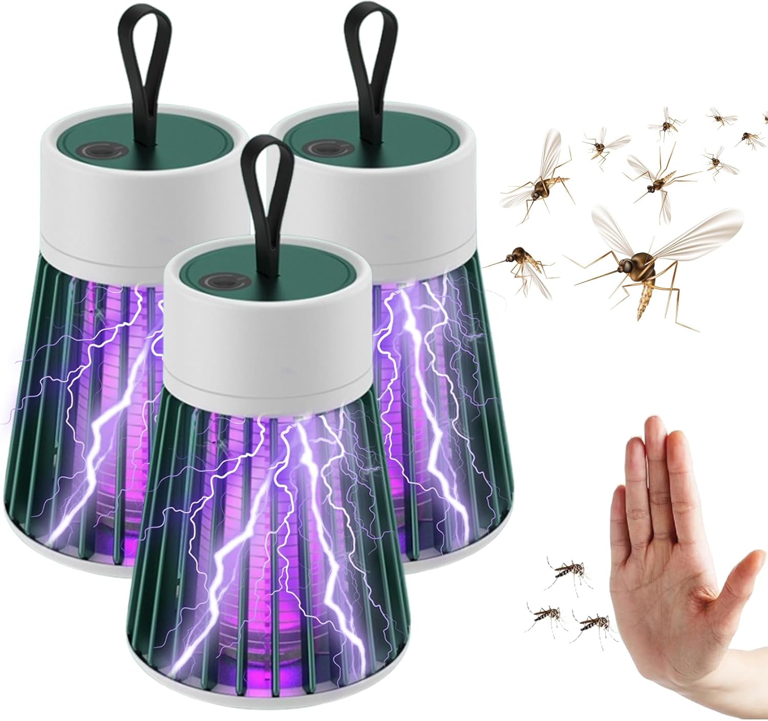 Lampe Anti-moustiques Mozz Guard - Rechargeable USB, Imperméable IPX6, Pour Camping, Jardin, Intérieur