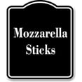 thumbnail image 1 of Mozzarella Sticks BLACK Aluminum Composite Sign 20''x24'', 1 of 2