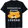 thumbnail image 1 of Mozzarella Sticks Legend Mozzarella Sticks Lover Food Bread T-Shirt, 1 of 5