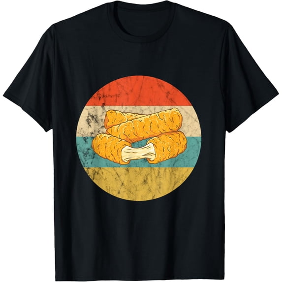 Mozzarella Sticks Retro Vintage Mozzarella Sticks Lover Food T-Shirt