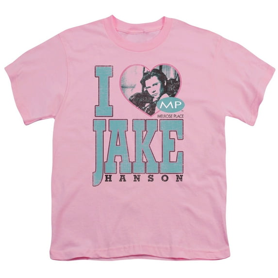 Mp I Heart Jake Hanson Youth 18/1 T-Shirt Pink
