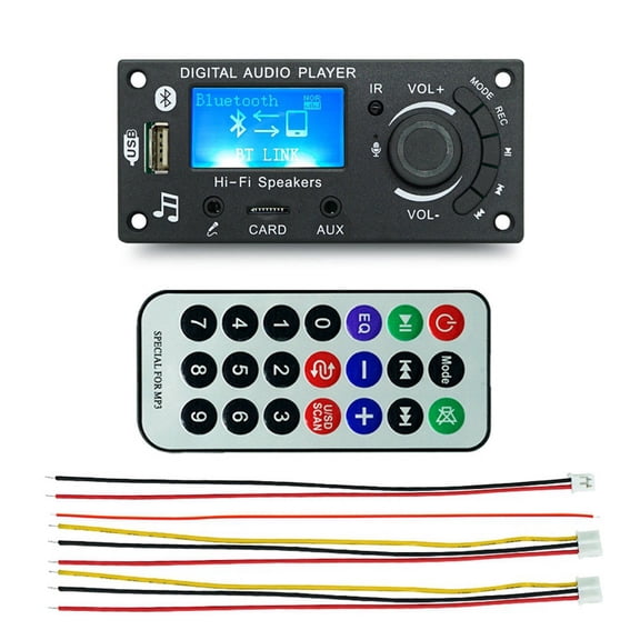 Mp3 Decoder Board Microphone Function Amplifier Board Car Audio Decoder Accessories Amplifier Board Module
