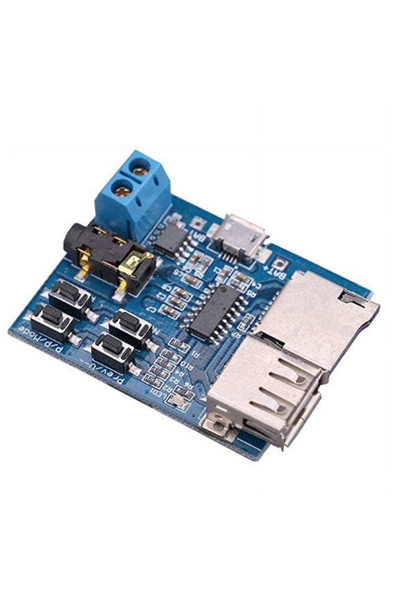 Mp3 Lossless Decoding Board Mp3 Decoder Module TF Card U Disk Decoding Player Comes with Power Amplifier