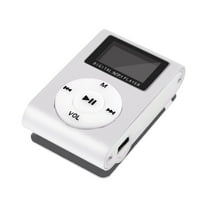 Mp3 player, Portable MP3 player, Travel USB portable music player, 1 USB LCD screen, Digital HiFi audio player suitable for sports, Running, and walking (Silver)