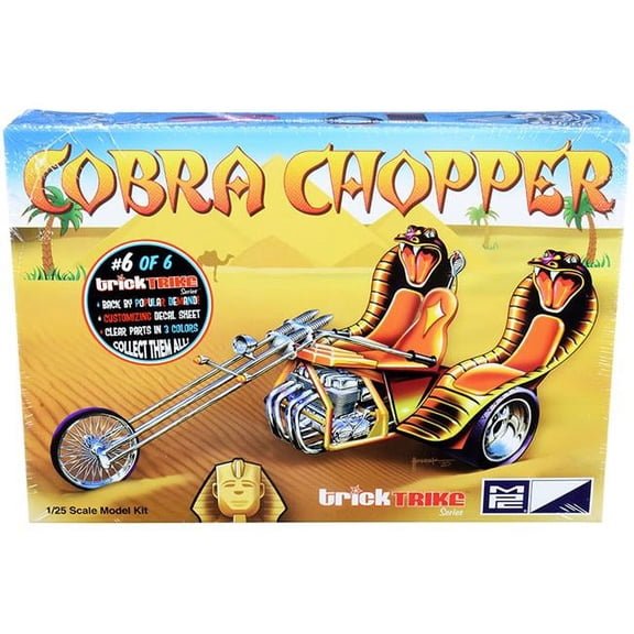 Mpc Series 1-25 Scale Model Car for Skill 2 Model Kit Cobra Chopper Trick Trikes