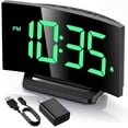 thumbnail image 1 of Mpow Alarm Clock for Bedrooms Kids, Large Numbers, Easy to Read & Set Digital Clock Curved Design, 6 Levels Brightness, 3 Alarm Tones & 2 Volume, 9min Snooze, Battery Backup, 12/24H, 1 of 11