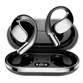 Mpow Bluetooth 5.4 OWS Sports Earphones - 14.2mm Composite Titanium Driver, HiFi Bass, 60H Battery & 10min Fast Charge, Low Latency & Secure Earhook