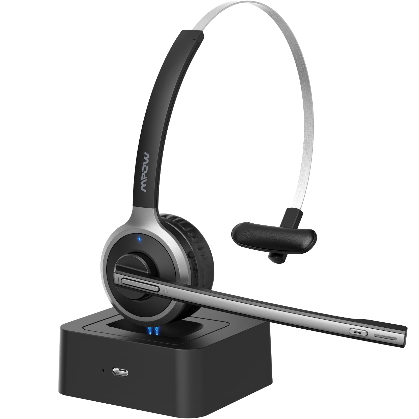 Mpow Bluetooth Headset with 200h Charging Base, Wireless Trucker