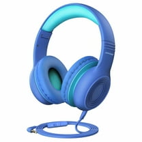 Mpow CH6 Kids Headphones for Baby to Teen, Switchable Volume Limited Safe Headphones w/Sharing Function for Children Boys Girls, Foldable Over-Ear/On-Ear Headset w/Mic for School/PC/Cellphone-Blue