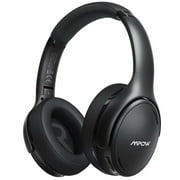 Mpow H19 IPO Active Noise Cancelling Headphones, Bluetooth 5.0 with Deep Bass Fast Charge 35H Playtime Lightweight CVC 8.0 Mic Travel, Black