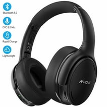 Mpow IPO Active Bluetooth Wireless Noise Cancelling Headphones, with CVC 8.0 Mic Hi-Fi Stereo Deep Bass Memory-Protein Earpads Over Ear for Travel/Work