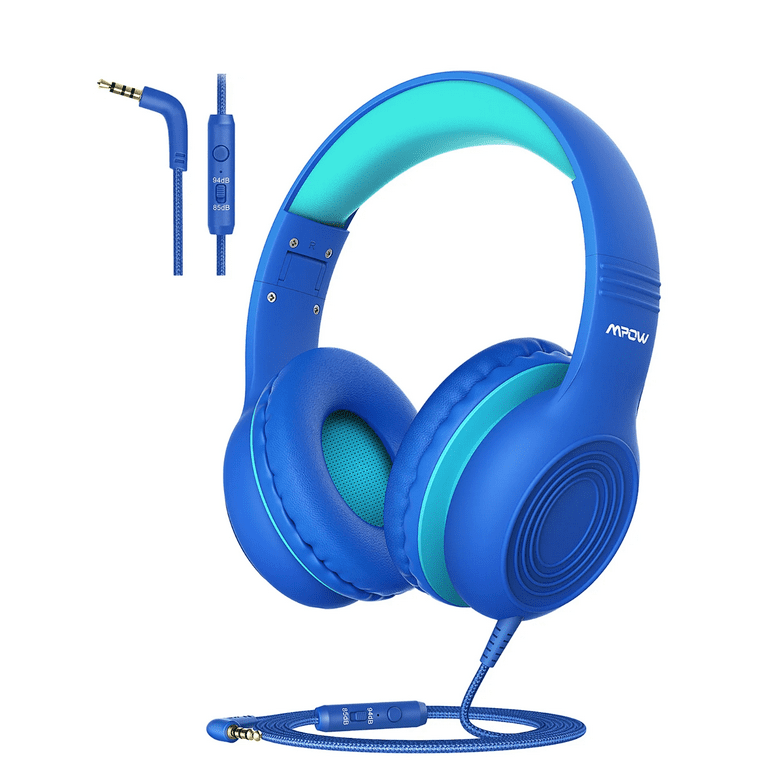 Mpow Kids Headphones with Microphone Foldable 85 94dB Safe Volume Stereo Adjustable over Ear Headphones for Kids Girls Boys Children Share