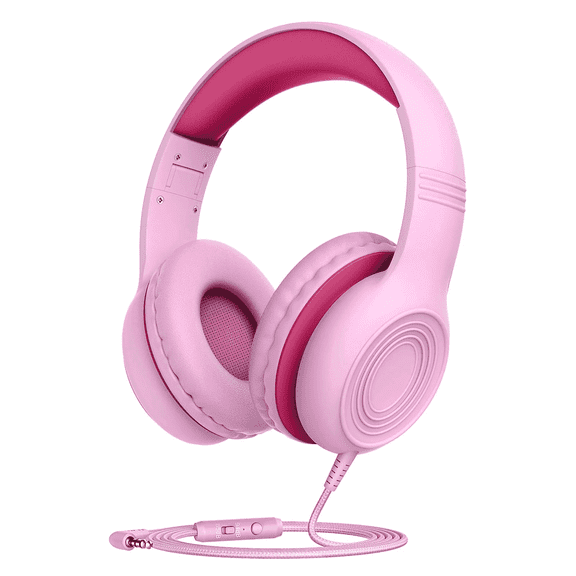 Mpow Kids Headphones with Microphone, Foldable Kids Headphones with Cord, Headphones Kids,85/94dB Volume Limit Kid Headphones with Stereo,Kids Headphones for School Girls Boys Toddler
