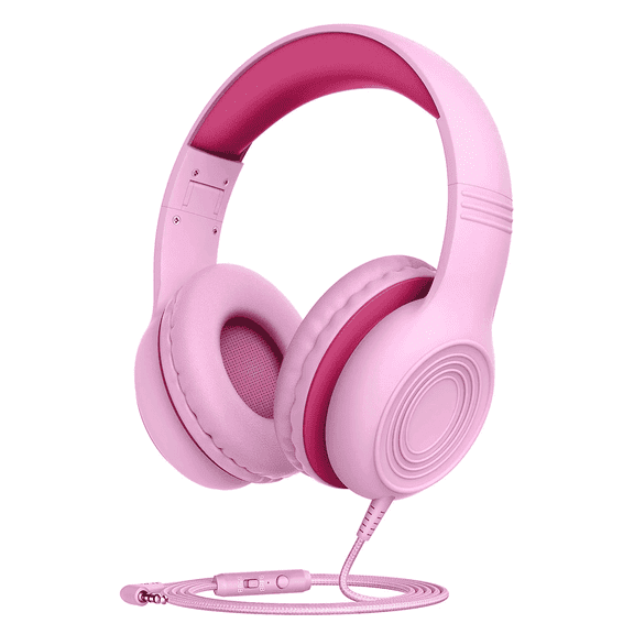 Mpow Kids Headphones with Microphone, Foldable Kids Headphones with Cord, Headphones Kids,85/94dB Volume Limit Kid Headphones with Stereo,Kids Headphones for School Girls Boys Toddler