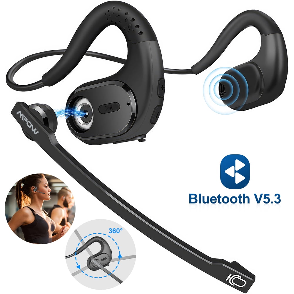 Mpow Open Ear Bluetooth Headphones, Noise Cancelling Handsfree Wireless
