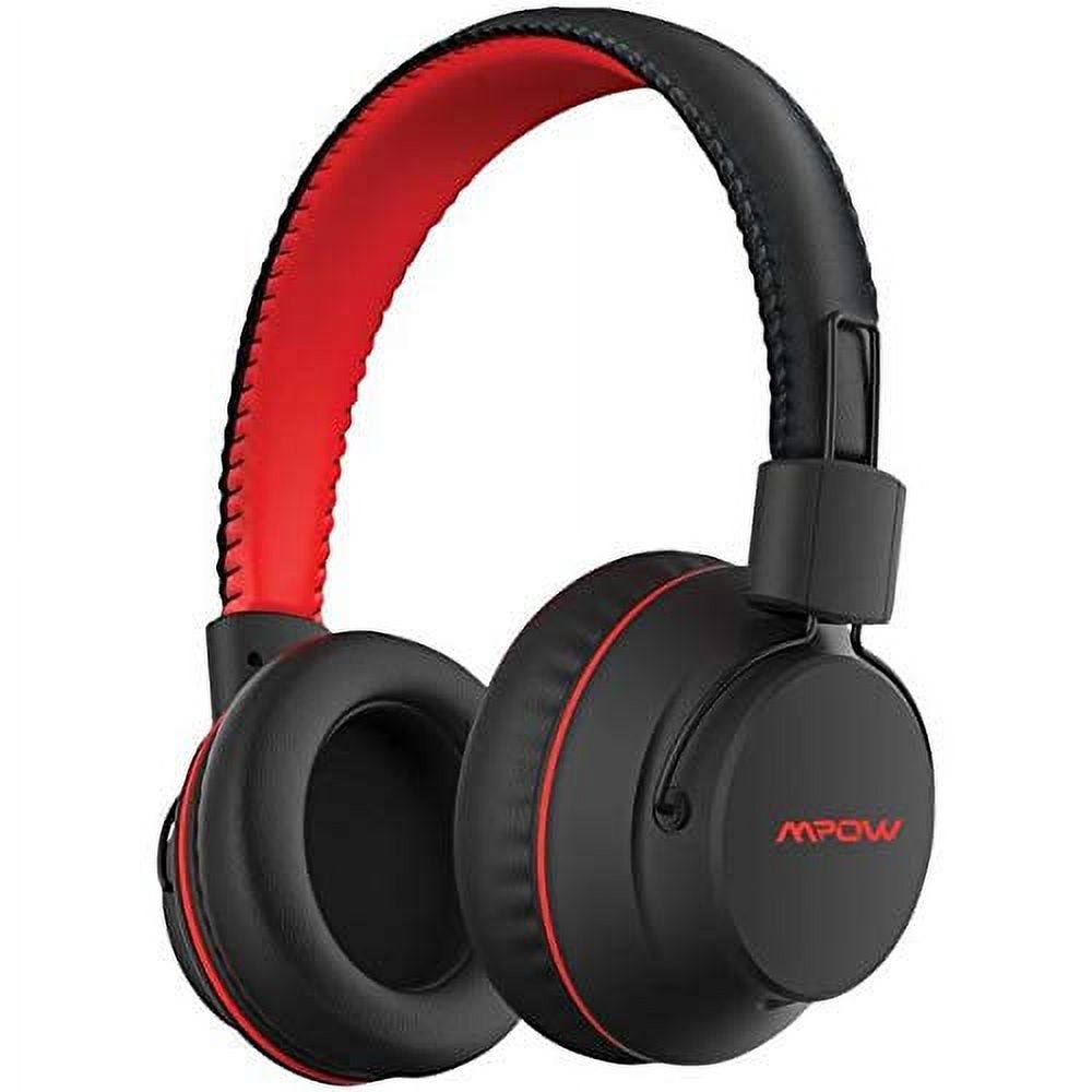 Mpow X3.0 Wireless Over Ear Headphones Comfortable Sweatproof Superior Audio Tangle Free Signal Enhance Technology Red Walmart