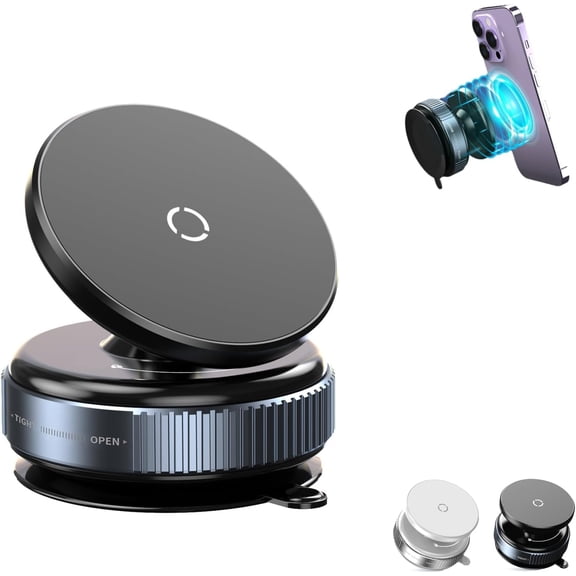 Mpp Gripmaster Pro 360 Magnetic Holder New 2024 Mpp012, 360 Rotatable Vacuum Magnetic Suction Phone Mount, Universal for All Phones