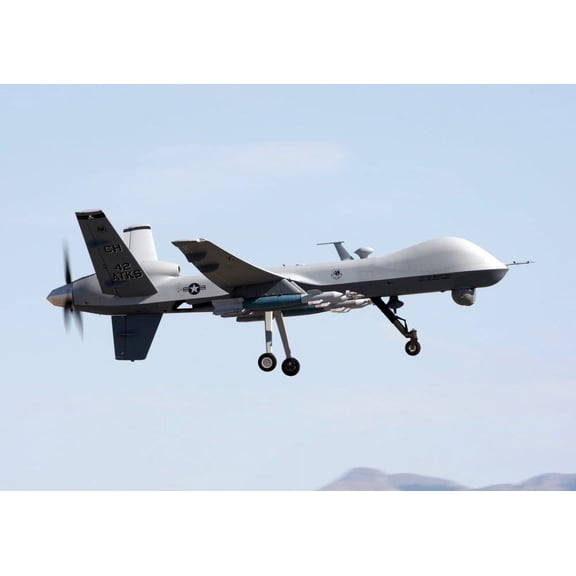 Mq-9 Reaper Flies Previous Models Were Called Predators On A Training Mission Above Creech Air Force Base. Aug. 07 2008.